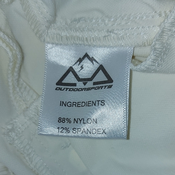 Men's Flat Front Shorts in White - Picture 5 of 7